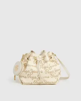 Сумка-ведро Giulia женская с затягивающимся шнурком Pepe Jeans, белый a54999318 | blanco
