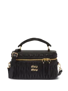 Стеганая мини-сумка Miu Miu, черный 20044937 | черный