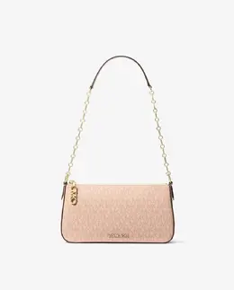 Мини-клатч с логотипом Michael Kors, пастельно-розовый mp_0478263_32t5g8ew6v | maquillaje