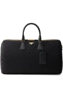 Дорожная сумка с вышитым логотипом Prada, черный 24062913 | черный