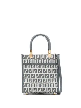 Сумка-тоут Sunshine размера мини Fendi, синий 22947483 | синий