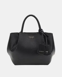 Сумка через плечо с молнией и магнитной застежкой Guess, черный a55601697 | negro