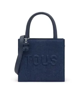 Сумка-куб Brenda Denim mini Tous, серо-коричневый mp_0086322_2002304735 | topo