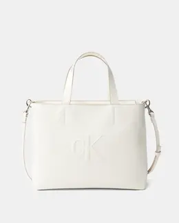 Маленькая сумка-тоут Calvin Klein, белый a55217455 | blanco