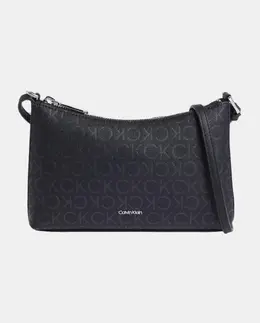 Сумка через плечо с жаккардовым принтом Calvin Klein, черный a55216627 | negro