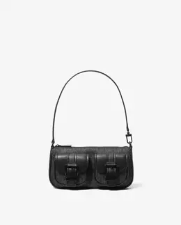 Сумка через плечо пакет Zoe с логотипами Michael Kors, черный mp_0478263_32t5tzcu1b | negro
