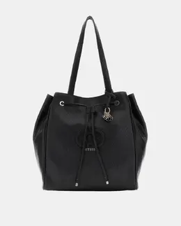 Сумка-тоут на плечо с магнитной застёжкой Guess, черный a55366465 | negro