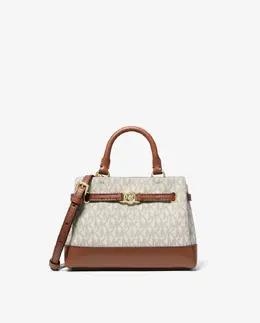 Сумка-трансформер с логотипами через плечо Michael Kors, пастельно-розовый mp_0478263_35f4g6rc0b | crudo