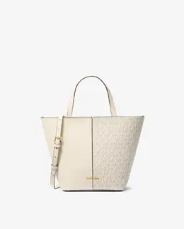 Сумка-трансформер с логотипами через плечо Michael Kors, пастельно-розовый mp_0478263_30t5gfft2b | crudo