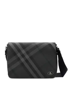 Сумка-мессенджер в клетку Burberry, черный 31216677 | черный