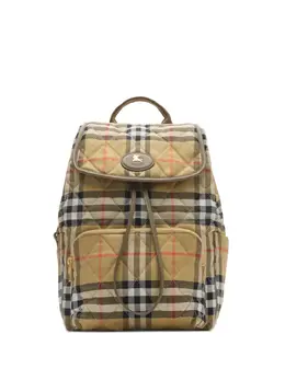 Burberry Horseshoe checked-pattern backpack 31354822