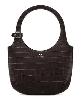 Courreges Сумка-тоут Holy с тиснением под крокодила Courrèges, коричневый 23820502 | коричневый