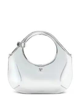 Courreges Маленькая сумка-тоут Holy с эффектом металлик Courrèges, серебряный 23819576 | серебристый