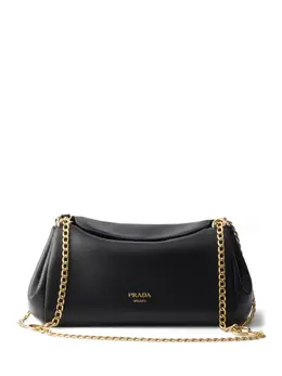 Маленькая сумка на плечо Tumulte с ремнем-цепочкой Prada, черный 31351050 | черный