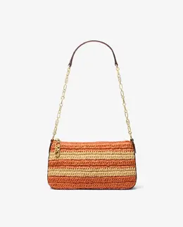 Сумка через плечо из плетеной соломки с цепочкой Michael Kors, оранжевый mp_0478263_32s5g8ew8w | naranja