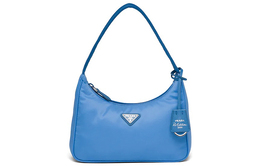 Prada Сумка-хобо из нейлона, через плечо, женская, синяя 1ne515-2dh0-f0237