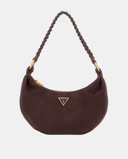 Сумка через плечо из замши на молнии Guess, коричневый a55603245 | marrón