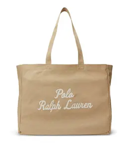 Мужская холщовая сумка тоут с вышивкой Polo Ralph Lauren, песочный a55256911 | arena