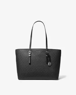 Сумка-тоут Quinn с принтом логотипов Michael Kors, черный mp_0478263_30t5sqnt9v | negro