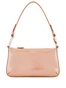 Giorgio Armani metallic-finish leather shoulder bag 22196266