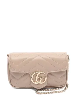 Gucci 2020s mini GG Marmont chevron-quilted shoulder bag 31913136