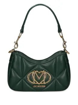 Love Moschino quilted logo-plaque shoulder bag 31874529
