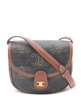 Celine mini 2010s Triomphe leather shoulder bag 31910842