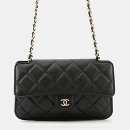 Chanel Eco Matelasse Black Multicolor Caviar Nylon Shoulder Bag 1209251