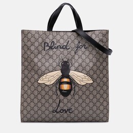 Gucci Brown GG Supreme Blind For Love Satchel 1208895