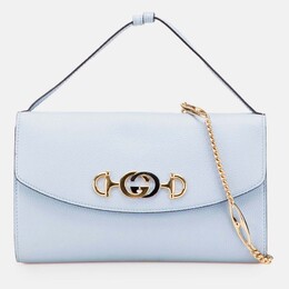Gucci Blue Small Leather Zumi Satchel 1208915