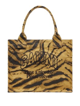 Ganni Recycled Cotton Large Tote Bag a7260894