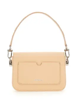 Off-White-Small Leather Binder Bag-Donna 52282140262740