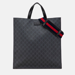 Gucci Black GG Supreme Convertible Soft Tote 1209558