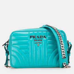 Prada Blue Soft Calf Diagramme Camera Bag 1209150