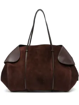 Neous leather-trimmed suede shoulder bag 31857808