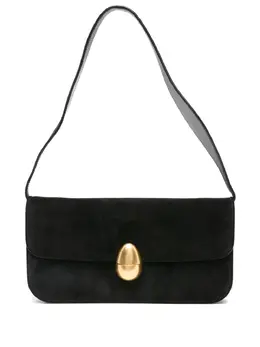 Neous clasp-fastening suede shoulder bag 31857790