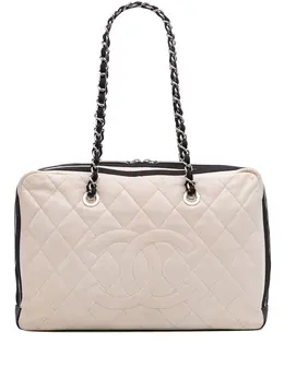 Chanel 2009-2010 CC Quilted Lambskin Zip shoulder bag 31981003