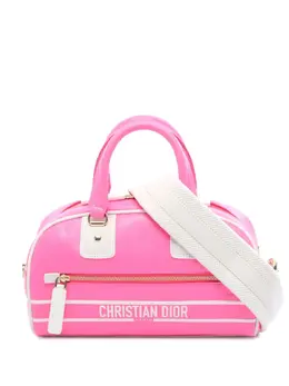 Christian Dior 2000-2025 Medium Leather Dior Vibe Zip Bowling Bag satchel 31982111
