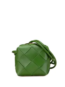 Bottega Veneta 2012-2025 Mini Lambskin Intrecciato Cassette Camera Bag crossbody bag 31976088