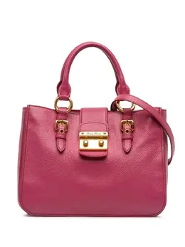 Miu Miu 2014-2025 Goatskin Madras satchel 31980956