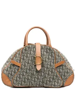 Christian Dior 2001 Diorissimo Canvas Double Saddle Bowler Bag handbag 31991131