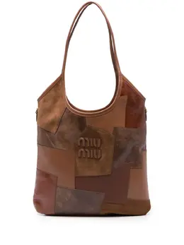 Miu Miu patchwork-design leather shoulder bag 23686183
