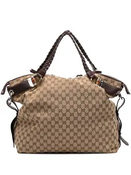 Gucci 2016-2025 Large GG Canvas Bamboo Bar tote bag 31979734