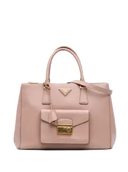 Prada 2000-2025 Saffiano Lux Galleria Double Zip Front Pocket satchel 31979956