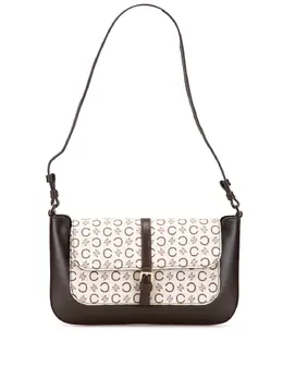 Celine 2001 C Macadam Canvas and Leather shoulder bag 31976359