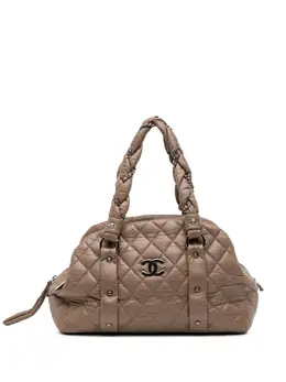 Chanel 2005-2006 Distressed Lambskin Lady Braid Bowler Bag shoulder bag 31991130