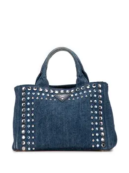 Prada 2013-2025 Small Denim Canapa Bijoux satchel 31986806