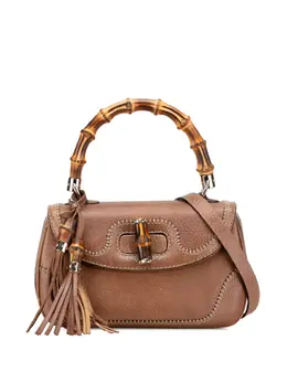 Gucci 2016-2025 Medium Calfskin New Bamboo Top Handle Bag satchel 31986794