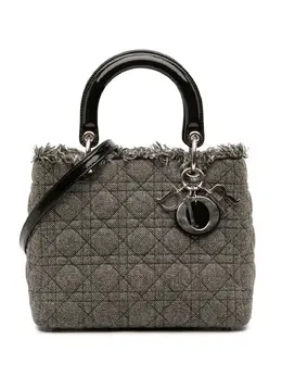 Christian Dior 2011 Medium Tweed Cannage Lady Dior satchel 31991002