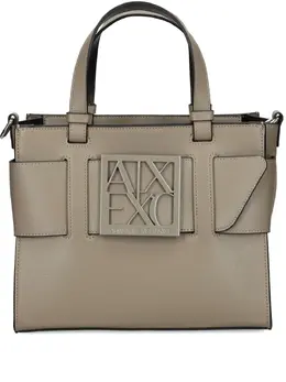 Armani Exchange medium logo-plaque tote bag 31904194